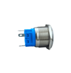E87 22MM METAL BUTON YAYLI 12-24V BEYAZ LED 1NO/1NC