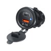 IC-266C-7 PANO TİP İKİLİ USB USB3.0 + TYPE-C SOKET 12-24V MAVİ