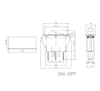 IC-113-8 Tekli Anahtar Işıklı ON-OFF 