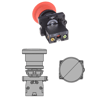 LAY5-ES542 22mm Acil-Stop Bas-Çevir 40mm