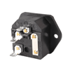 IC-213A C14 Power Soket Erkek Fuseli Kulaksız AS-06