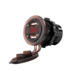 IC-266D Pano Tipi Voltmetreli 2'li USB