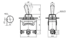 IC-152 Toggle Switch 3P ON-OFF Ø12mm KN3C-102
