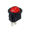 IC-134E Mini Yuvarlak Anahtar Kırmızı Işıksız ON-OFF 2P