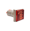 AD22-22VAHS 22mm Dijital Volt-Amper-Herzmetre Kare