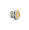 E38 16MM METAL BUTON YAYLI 12-24V TURUNCU LED 1NO