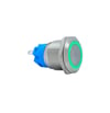 E58 19MM METAL BUTON YAYLI 12-24V YEŞİL LED 1NO/1NC
