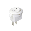 IC-134E Mini Yuvarlak Anahtar Beyaz ON-OFF 2P