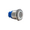 E88 22MM METAL BUTON KALICILI 12-24V BEYAZ LED 1NO/1NC