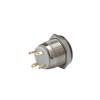 E38 16MM METAL BUTON YAYLI 12-24V TURUNCU LED 1NO