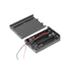 IC-233E Pil Yuvası 3 lü Kapaklı Switchli (AA)