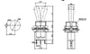 IC-148F Toggle Switch ON-OFF-ON Ø12mm MTS-103L