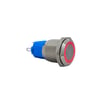 E34-1 16MM METAL BUTON YAYLI 12-24V KIRMIZI LED 1NO/1NC