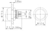 NO81 GQ12B-10-N 12mm Metal Yaylı Buton IP65