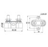 IC-280B-2 ŞASE TERMİNALI 2XM10 KUTUPLU