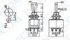 IC-148B Toggle Switch ON-OFF-ON Ø6mm MTS-303