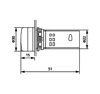 AD22-22A 22mm Dijital Ampermetre
