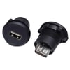 USB-01C-BK 22MM PANO TİP SİYAH USB A DİŞİ SOKET