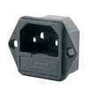IC-213 C14 Power Soket Erkek Fuseli Kulaklı AS-07