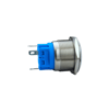 E71 22MM METAL BUTON YAYLI 12-24V MAVİ LED 1NO/1NC