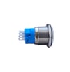 E3 19MM METAL BUTON KALICILI 12-24V YEŞİL LED 1NO/1NC