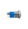 E38-1 16MM METAL BUTON YAYLI 12-24V TURUNCU LED 1NO/1NC