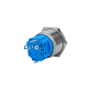 E73 22MM METAL BUTON KALICILI 12-24V YEŞİL LED 1NO/1NC