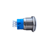 E47 19MM METAL BUTON KALICILI 12-24V BEYAZ LED 1NO/1NC