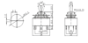 IC-151 Toggle Switch 6P ON-OFF Ø12mm KN3C-202P