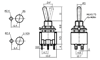 IC-148 Toggle Switch Yaylı MOM-OFF-MOM (Kaliteli) Ø6mm MTS-223
