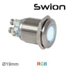 D19S-RGB 19mm Sinyal Lambası RGB 24V (ortak bacak eksidir)