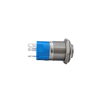E24 16MM METAL BUTON KALICILI 12-24V BEYAZ LED 1NO/1NC
