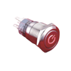 19mm Metal ''POWER'' LED'li Kalıcı Buton IP67 LAS1-AGQ-11Z-DT