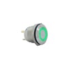 E35 16MM METAL BUTON YAYLI 12-24V YEŞİL LED 1NO