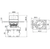 LAY25-ED33 22mm Mandal Buton 1-0-2 Kalıcı (2NO)