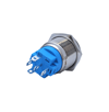 E48 19MM METAL BUTON KALICILI 12-24V TURUNCU LED 1NO/1NC