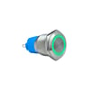 E35-1 16MM METAL BUTON YAYLI 12-24V YEŞİL LED 1NO/1NC
