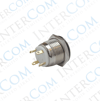 E36 16MM METAL BUTON YAYLI 12-24V MAVİ LED 1NO