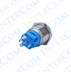 E47 19MM METAL BUTON KALICILI 12-24V BEYAZ LED 1NO/1NC