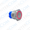 E69 22MM METAL BUTON YAYLI 12-24V KIRMIZI LED 1NO/1NC