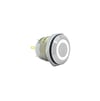 E39 16MM METAL BUTON YAYLI 12-24V BEYAZ LED 1NO