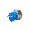 E87 22MM METAL BUTON YAYLI 12-24V BEYAZ LED 1NO/1NC