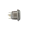E39 16MM METAL BUTON YAYLI 12-24V BEYAZ LED 1NO