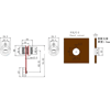 IC-266H Pano Tipi RJ45 Soket IP67