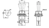 IC-148E Toggle Switch ON-OFF Ø12mm MTS-102L