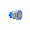 E57 19MM METAL BUTON YAYLI 12-24V MAVİ LED 1NO/1NC