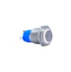 E24 16MM METAL BUTON KALICILI 12-24V BEYAZ LED 1NO/1NC