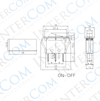 IC-113-8 Tekli Anahtar Işıklı ON-OFF 