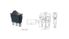 IC-113A Dar Nokta Işıklı Anahtar ON-OFF KCD3-101EN