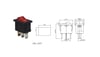 IC-118 Mini Işıklı Anahtar 3P KCD1-2-101N